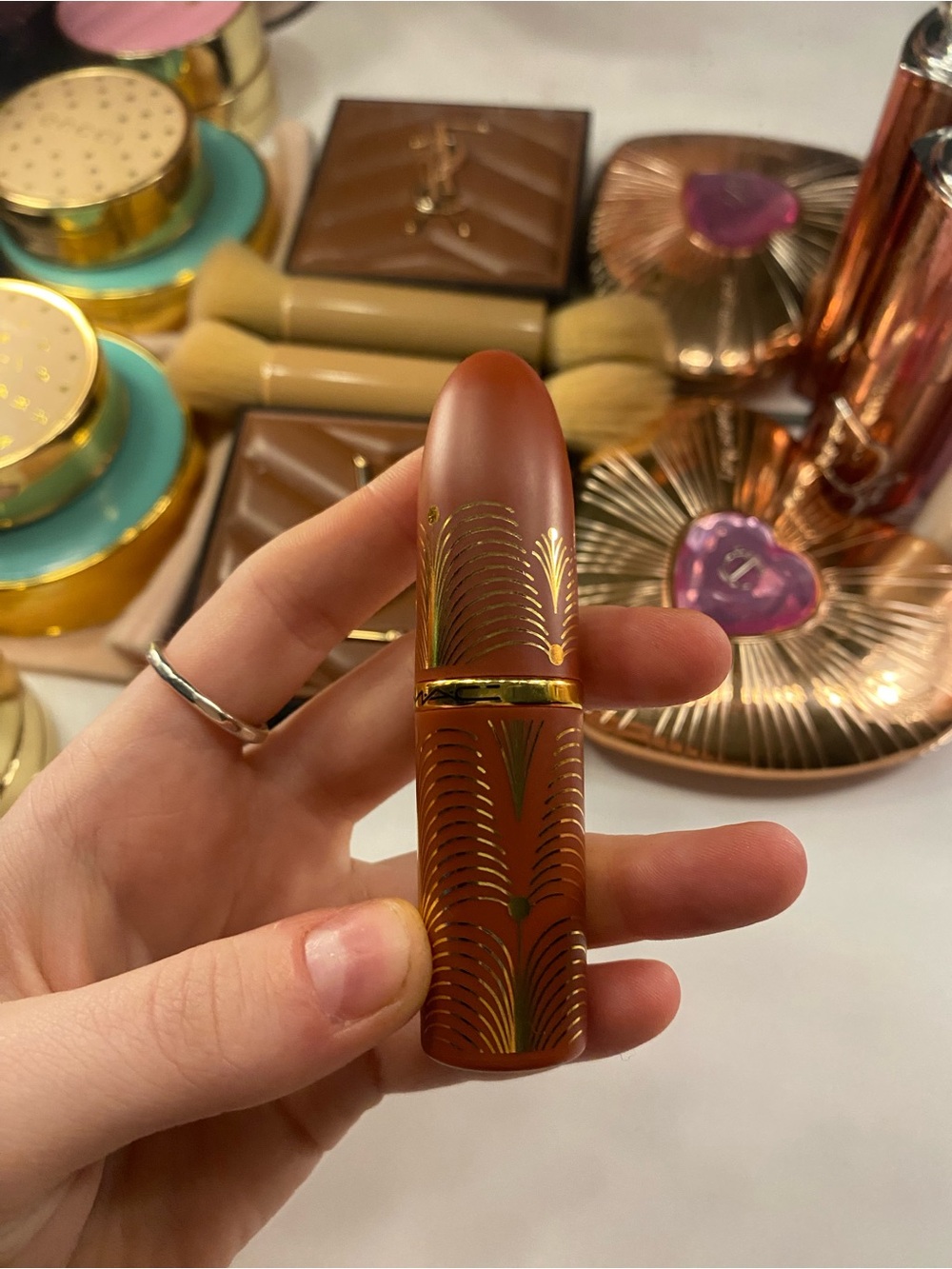 Mac lipstick shade warm teddy